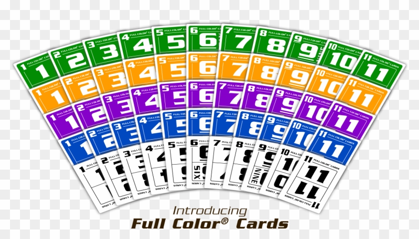 Full Color® Gaming System Is Infinite In Scope, Mathematical - 4 Color Suit Cards Clipart
