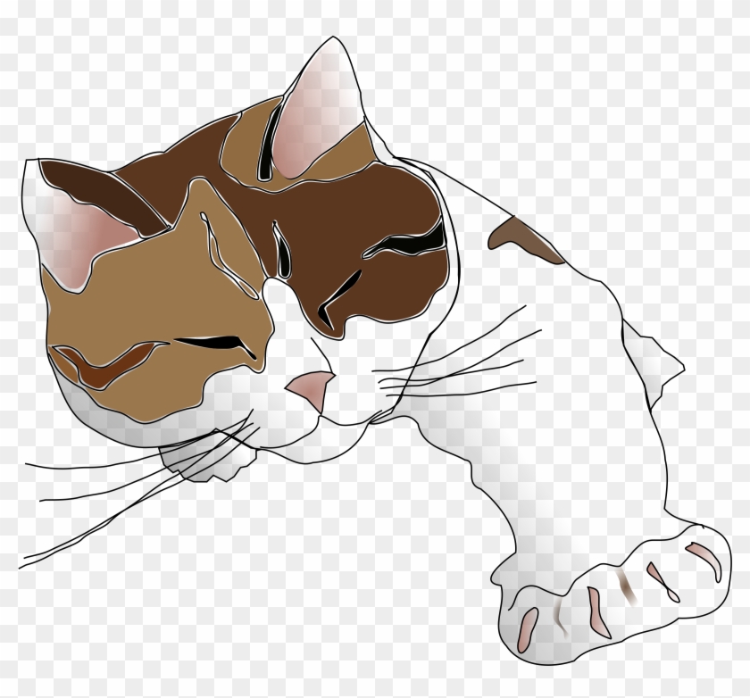 2400 X 2122 2 - Calico Cat Free Clip Art - Png Download