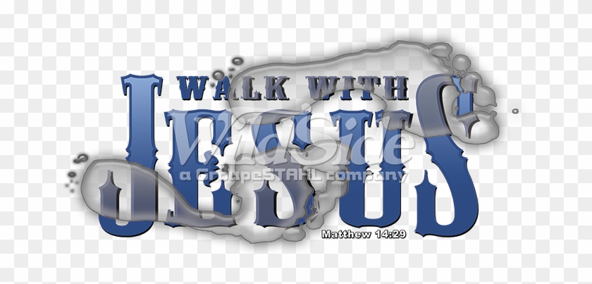 Walk With Jesus , With Footprints - Walk With Jesus Png Clipart #1880391