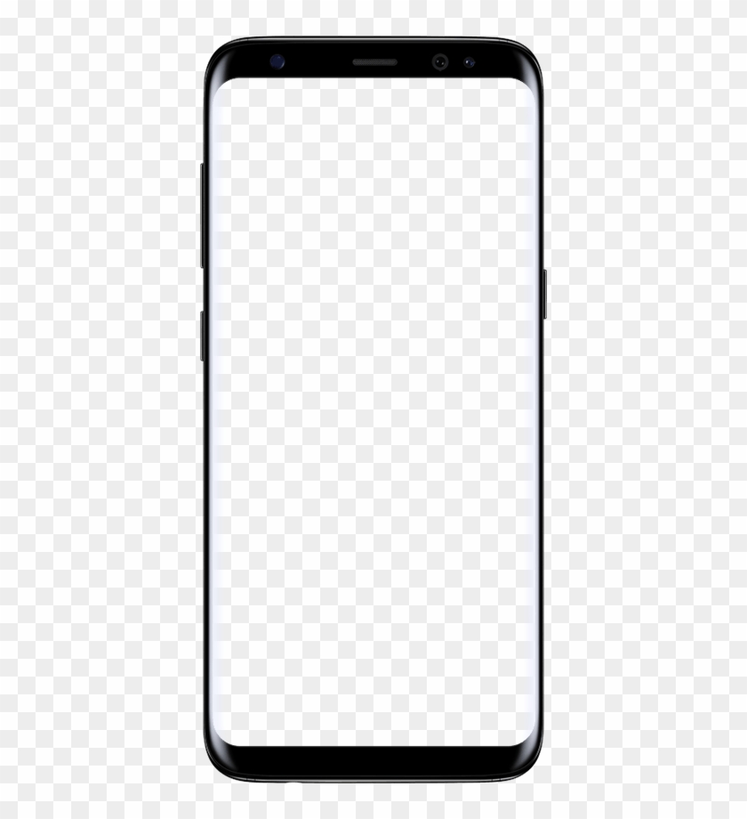 Empty Samsung S8 Screen Clipart