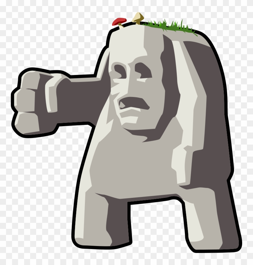 Stone Clipart Large Rock - Stone Giant Clipart - Png Download #1880912
