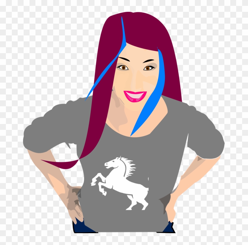 Computer Icons Cartoon Punk Rock - Black Girl Cartoon Transparent Clipart