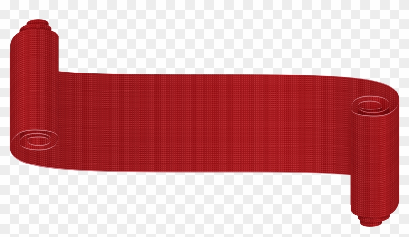 Red Banner Ribbon Deco Png Clip Art Image - Longboard Transparent Png