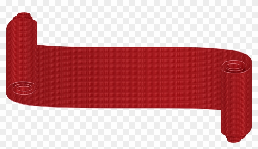 Red Banner Ribbon Deco Png Clip Art Image - Longboard Transparent Png #1881320