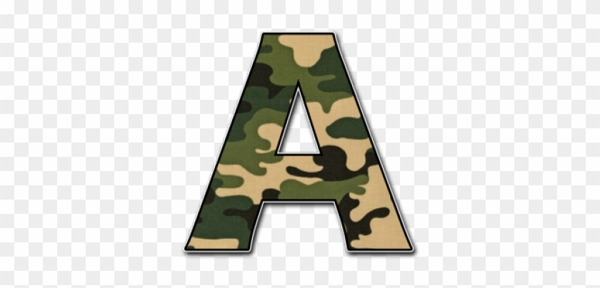 Camo Clipart Camouflage - Camouflage Letters Clip Art - Png Download