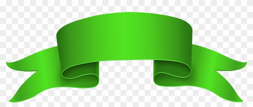 Banner Ribbon Clip Art - Pita Hijau Png Transparent Png