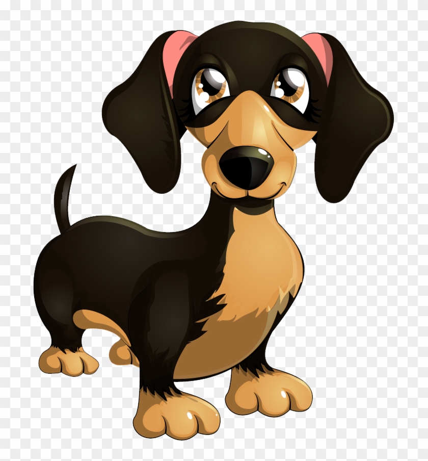 Cães & Gatos - Dachshund Cartoon Clipart #1881782