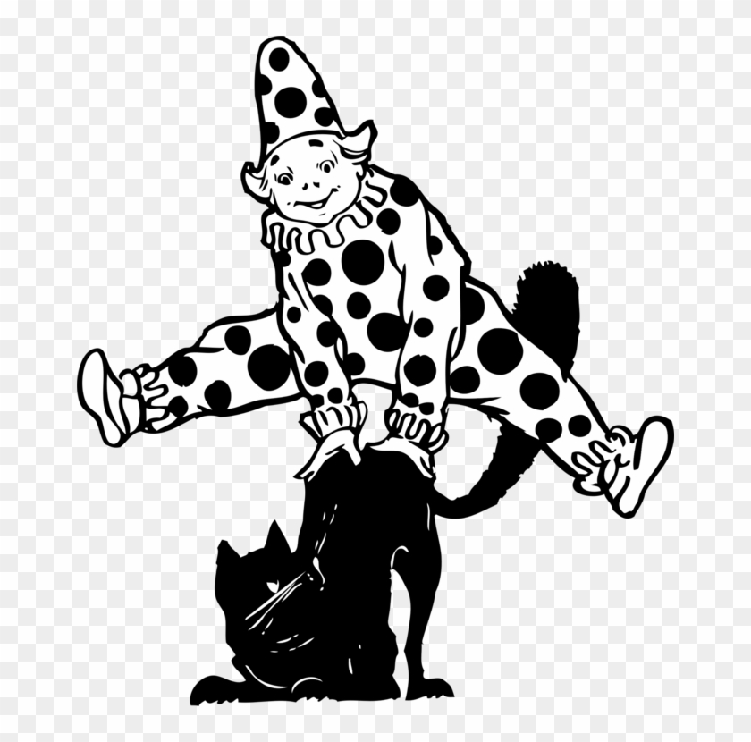 Evil Clown Circus Drawing Humour - Gambar Sketsa Joker Badut Clipart