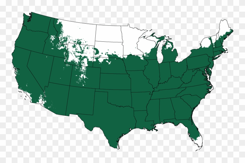 Plant Hardiness Zones 5-9 - Battle Mountain On Map Clipart