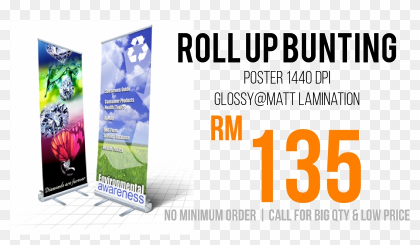Roll Up Bunting Price Malaysia Clipart #1882240