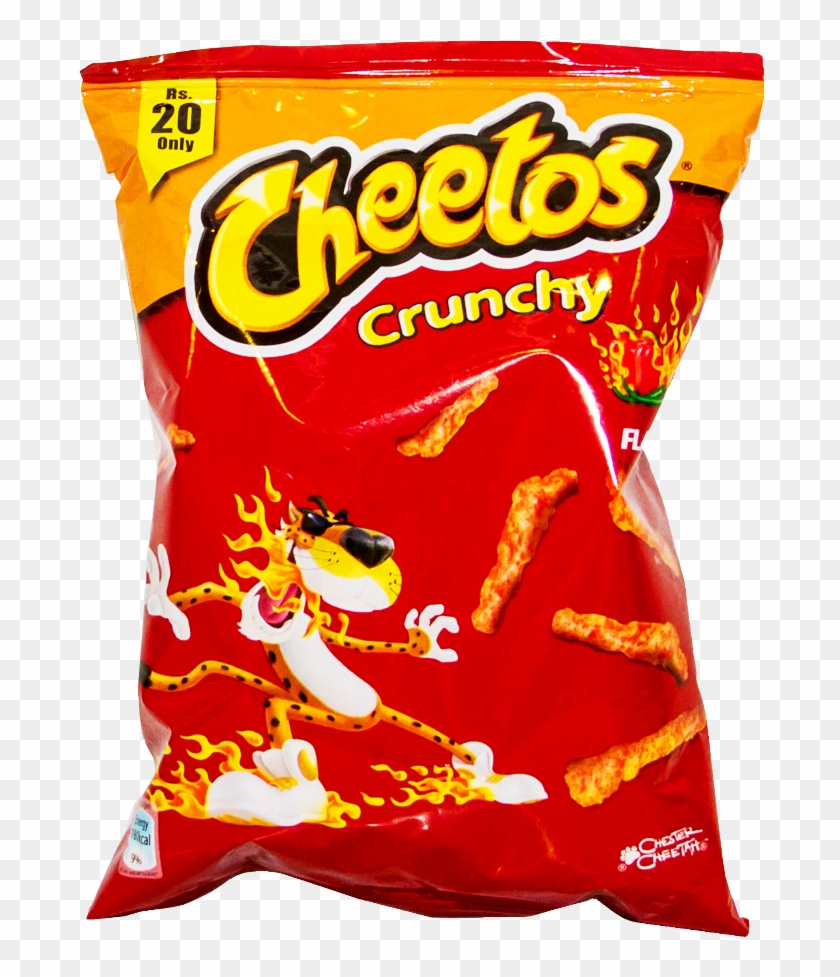 Cheetos Chips Crunchy Red Flaming Hot 32 Gm Clipart, transparent png image.