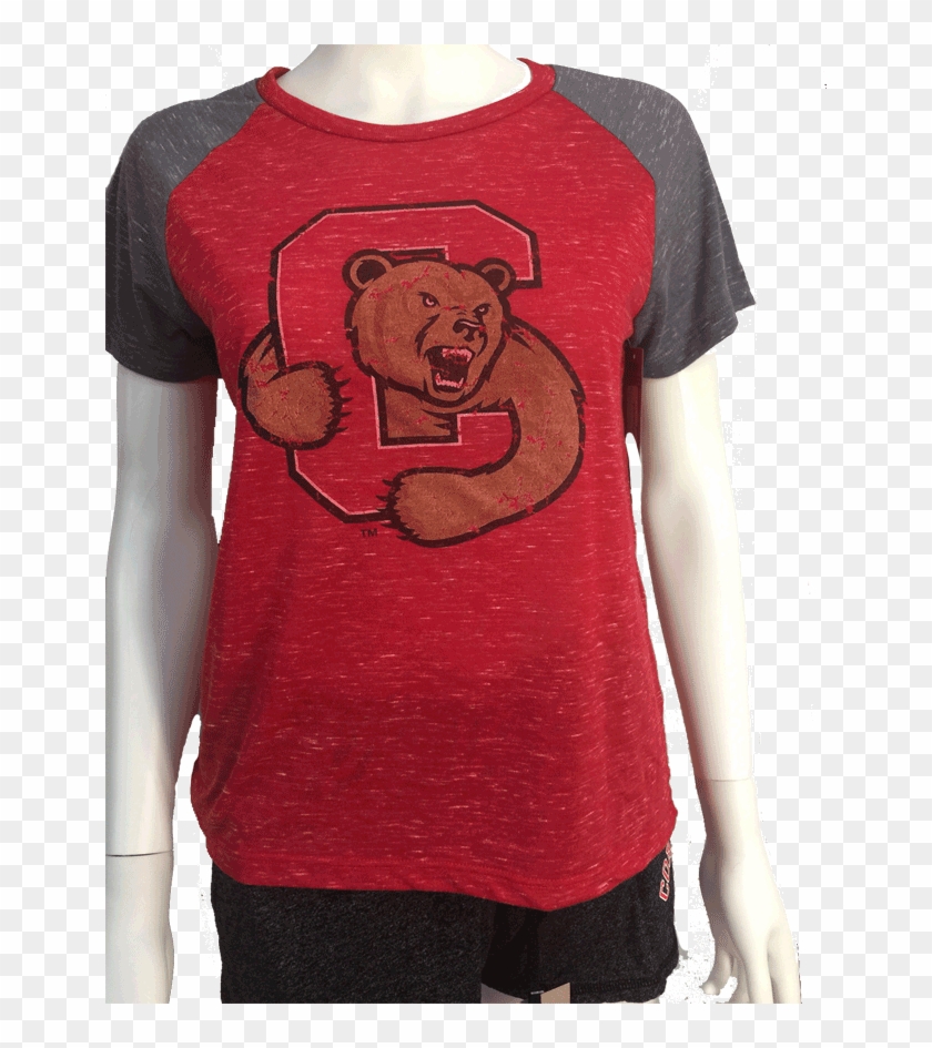 Cornell Gracie Confetti Raglan Tee - Teddy Bear Clipart #1883014
