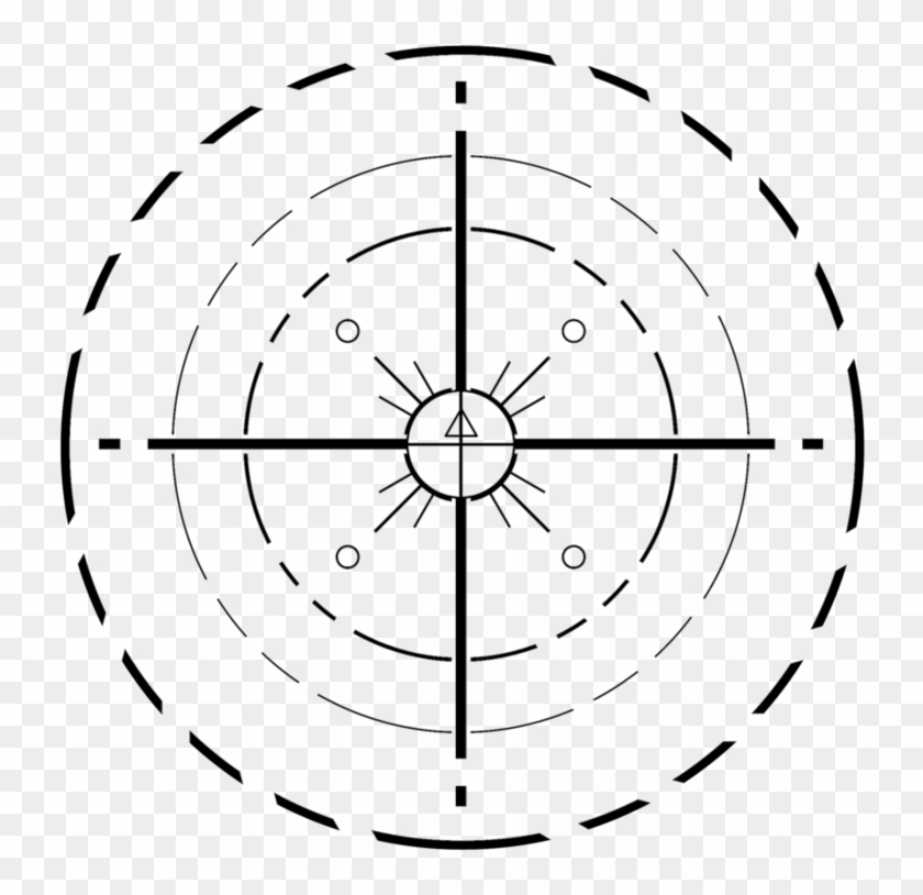 Cross Hair Png - Sci Fi Crosshair Png Clipart