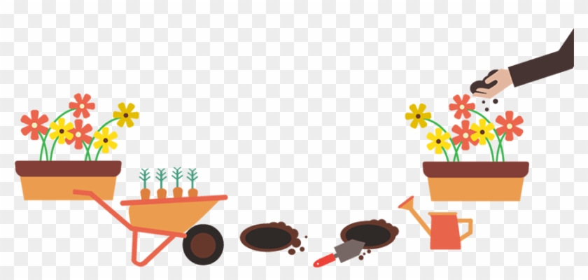 Garden Of Any Size, But A Gardener Is Still Needed - Gardening Transparent Clipart #1883169