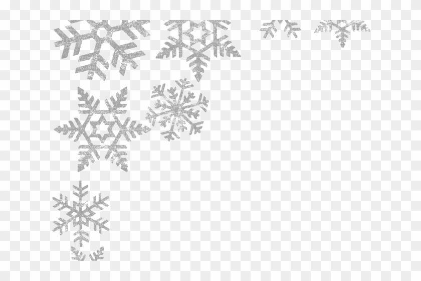 Snowflake Clipart Picture Frame - Transparent Background Snowflake Border - Png Download #1883307