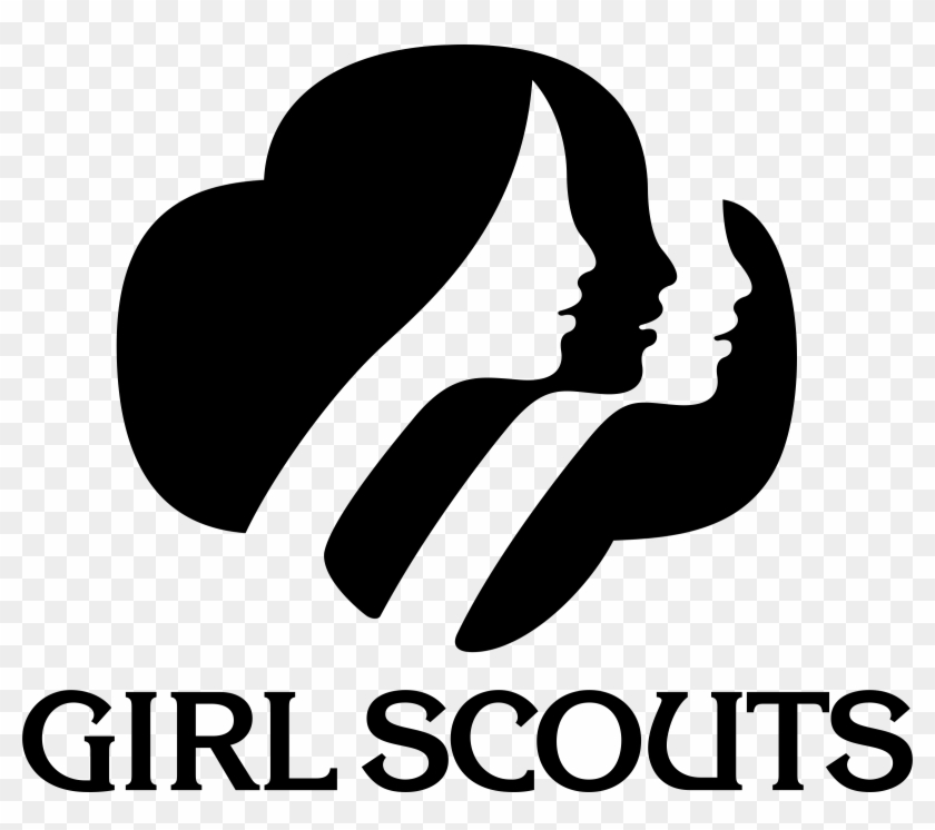 Girl Scouts Logo Png Transparent - White Girl Scouts Logo Clipart #1883387
