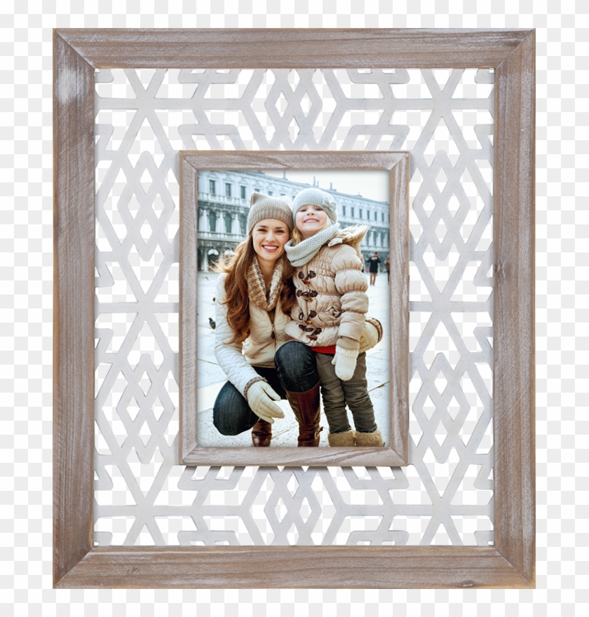 Pinnacle Frames & Accents Distressed Wood Snowflake Clipart #1883439