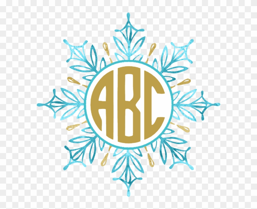 Download Snowflake Monogram Clipart 1883500 Pikpng