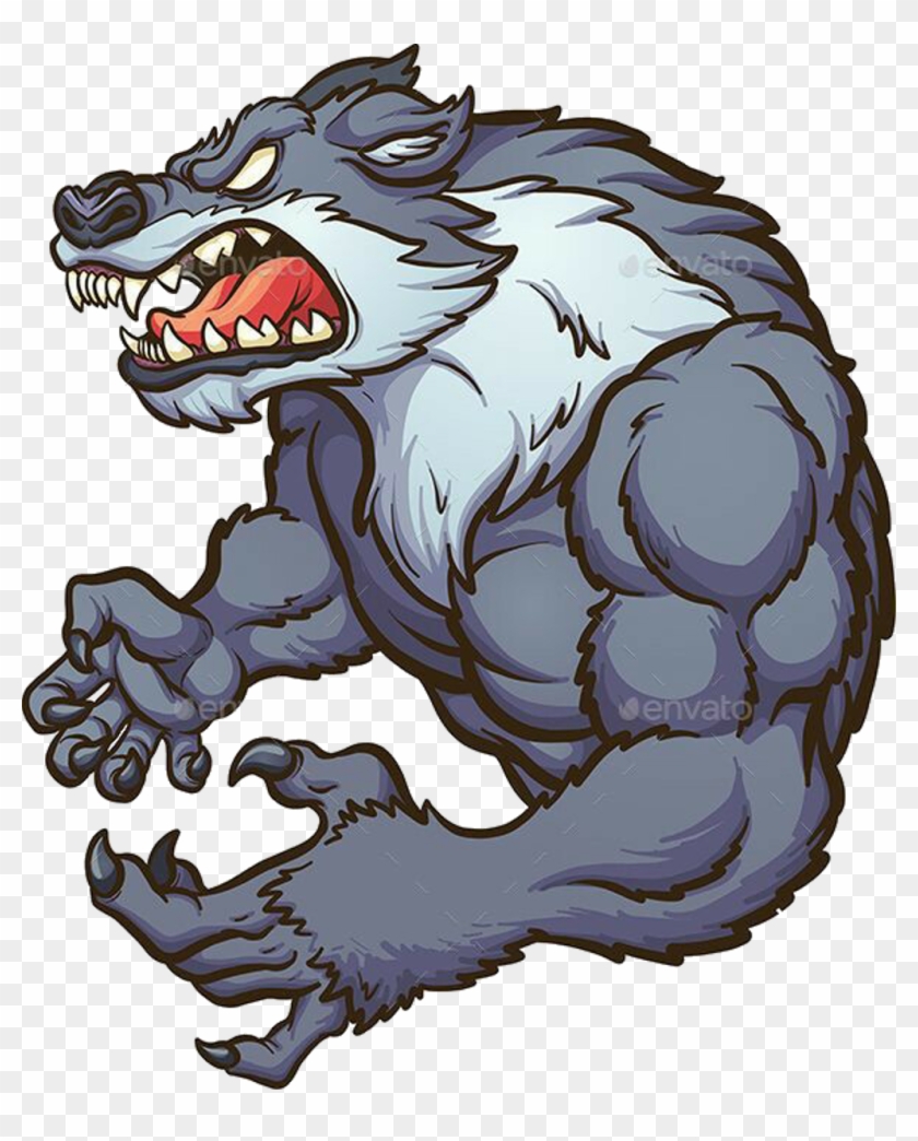 #wolf #werewolf #lobo #lobisomem #cartoon #desenho Clipart