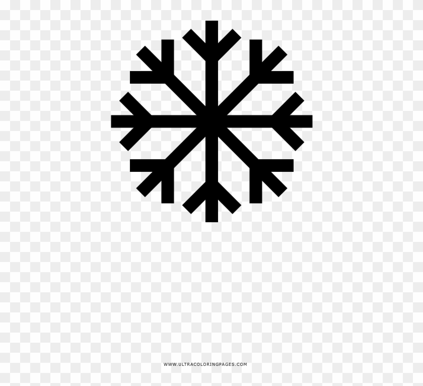 Copo De Nieve Página Para Colorear Clipart #1883683