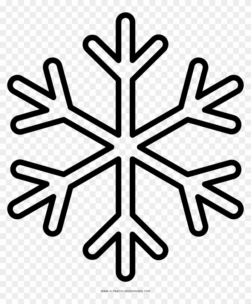 Copo De Nieve Página Para Colorear Clipart