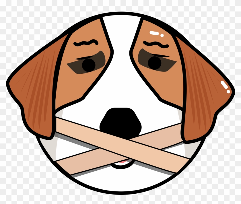 Original Vector Cartoon Dog Head Png And Image - English Foxhound Clipart #1883929