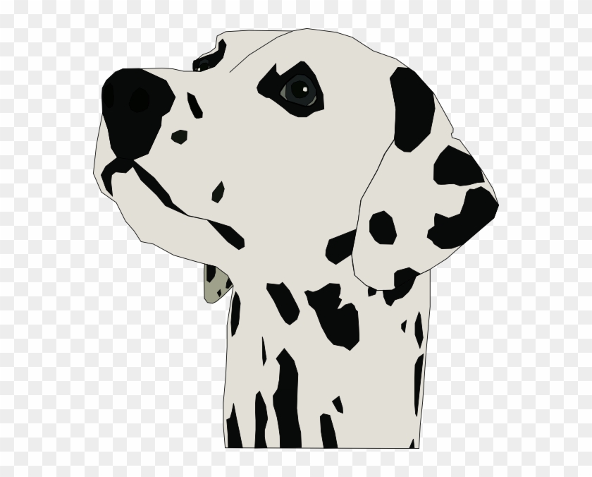 Cartoon Dalmatian Head Clipart #1884089