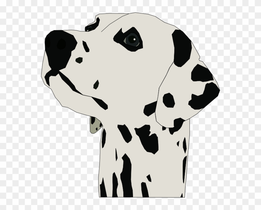 Cartoon Dalmatian Head Clipart