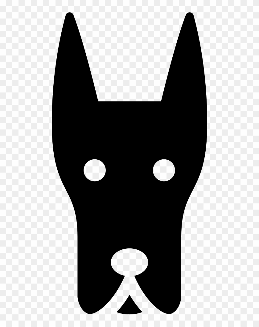 Doberman Dog Head Comments Clipart #1884153