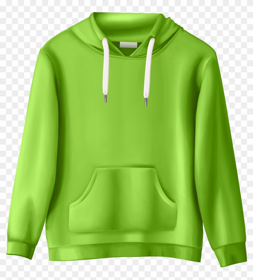 Green Sweatshirt Png Clip Art - Transparent Background Clothes Clipart #1884517