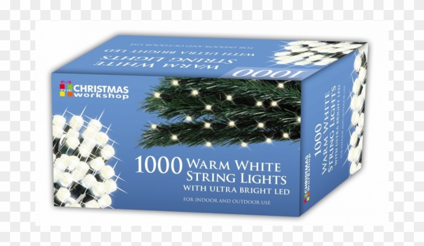 1000 Led Chaser Lights-warm White - Christmas Tree Clipart #1884655