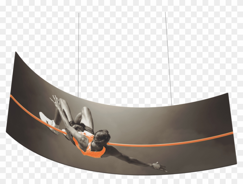 Curve Hanging Banners Clipart #1884956