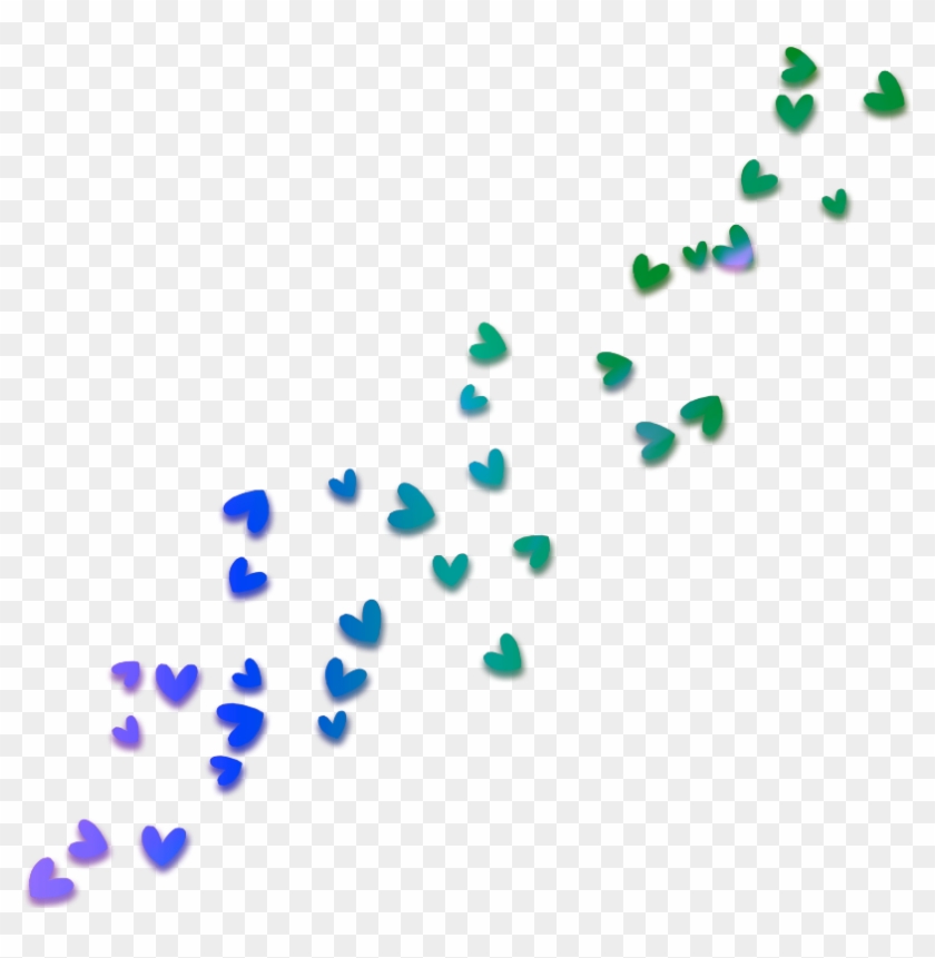 #mq #blue #green #purple #hearts #heart #falling - Imagens De Corações Caindo Clipart
