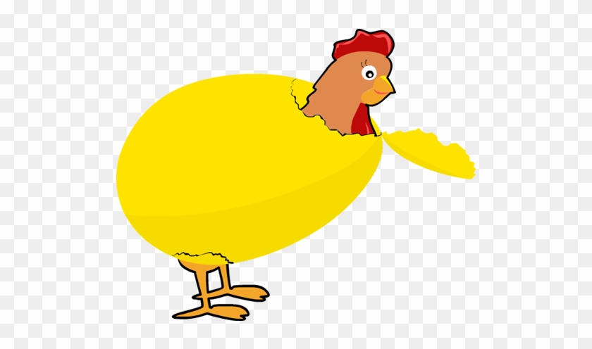 Clip Art Easter Bird Hen Egg Hatch Broken Chick Eyes - Hatching Chicken Transparent - Png Download #1885682