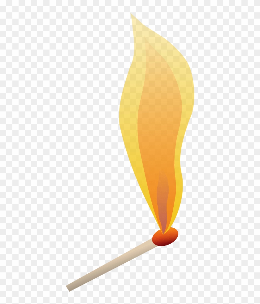 Matches Clipart Burning Match - Lit Match Transparent Background - Png Download