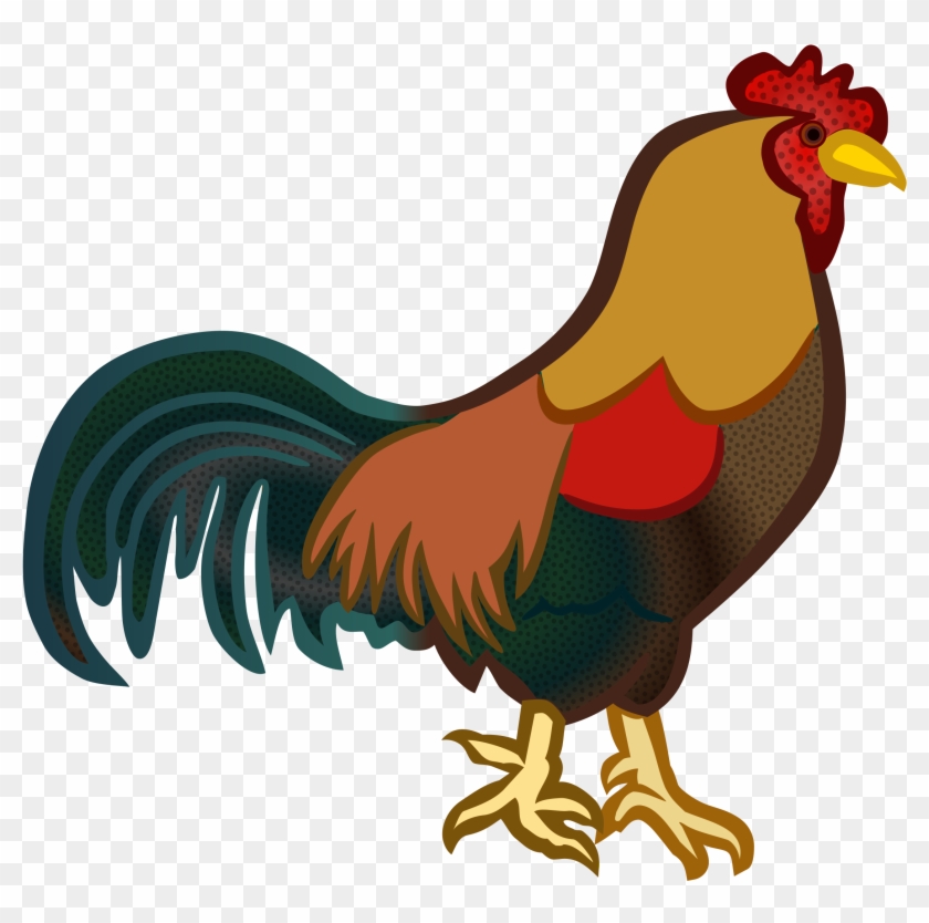 Chicken Rooster Computer Icons Galliformes Fowl - Transparent Background Rooster Clipart - Png Download