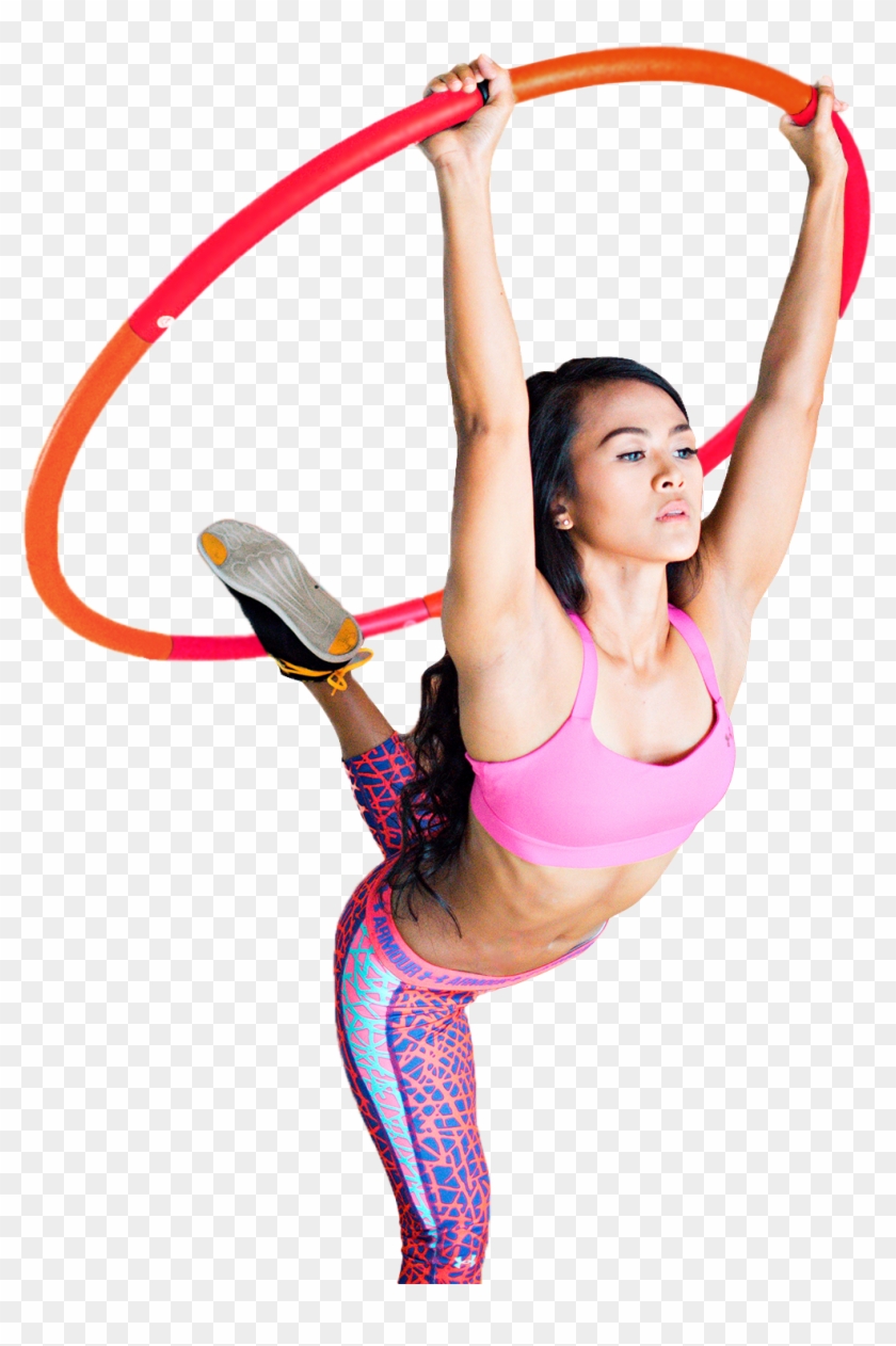 Fat Burning Fitness Hula Hoop - Dance Hula Hoop Png Clipart #1885813