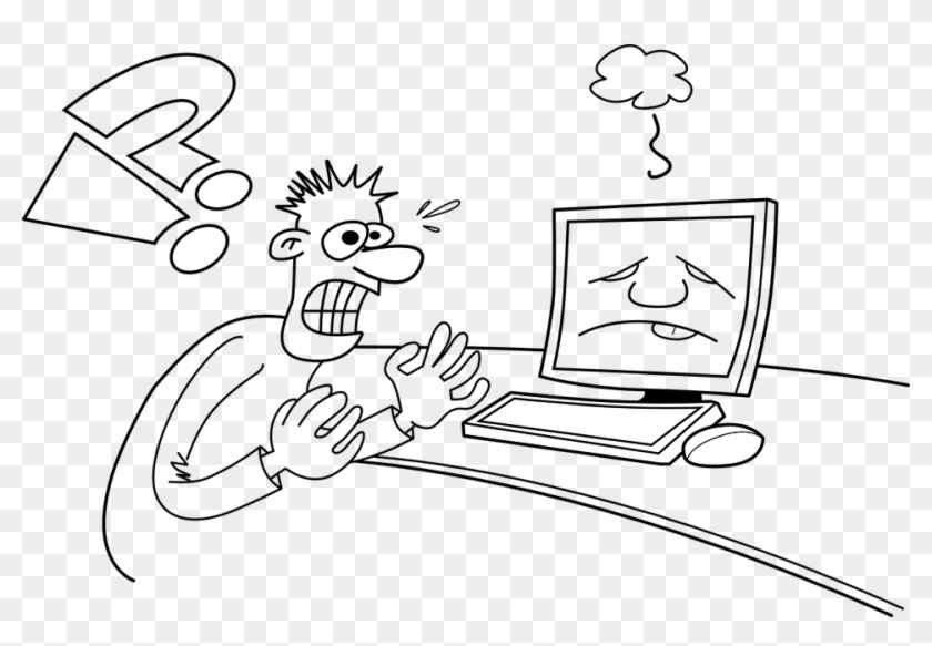 960 X 621 6 - Broken Computer Clip Art - Png Download #1886245