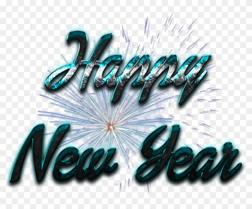Happy New Year Word Art Transparent Image Clipart #1887548