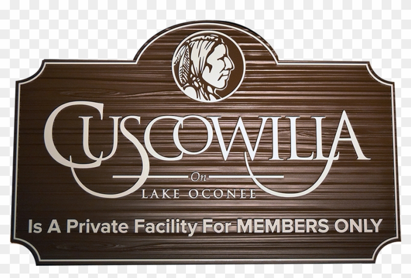 Cuscowilla - Signage Clipart #1887877