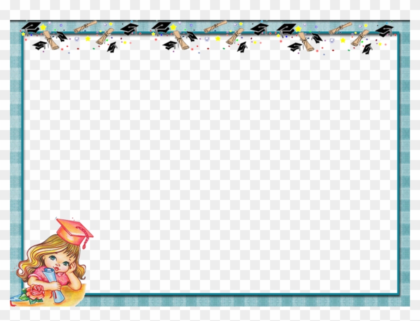 Formatura Educa Já - Moldura Formatura Azul Png Clipart #1888008