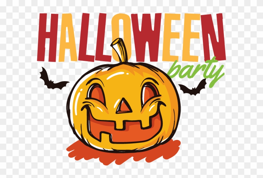Halloween Party At A Park Clipart - Jack-o'-lantern - Png Download #1888153