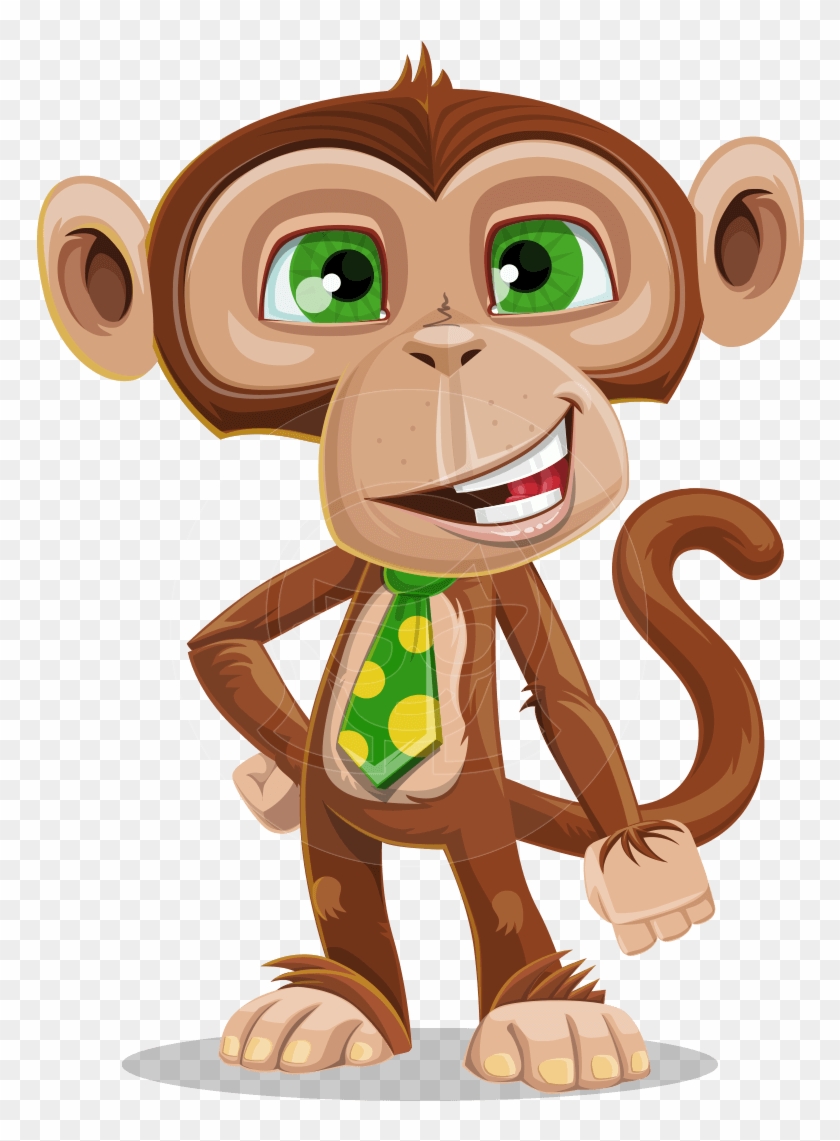 Monkey Vector Png Image Freeuse Download - Free Vector Download Monkey Clipart #1888339