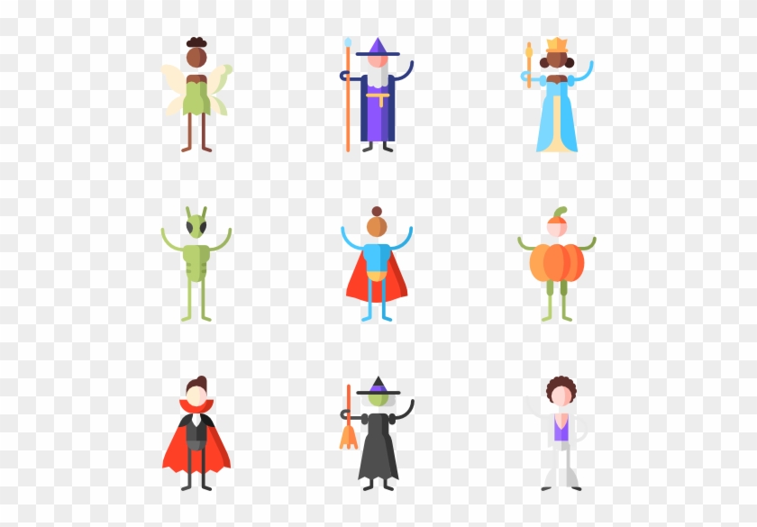 Halloween Costume Party - Football Team Flat Icon Clipart
