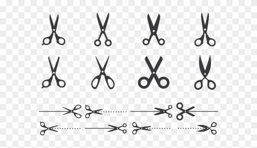 Cortar Aquí Tijeras Vector - Free Vector Schere Clipart