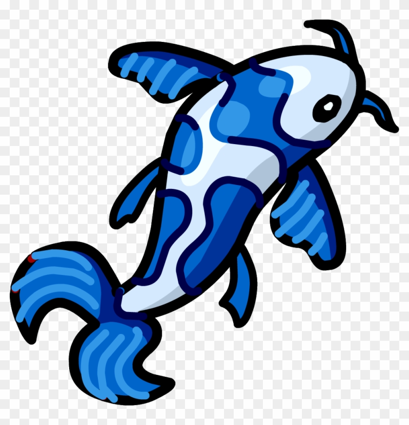 Pez Koi Png - Koi Fish Pin Club Penguin Clipart #1889137