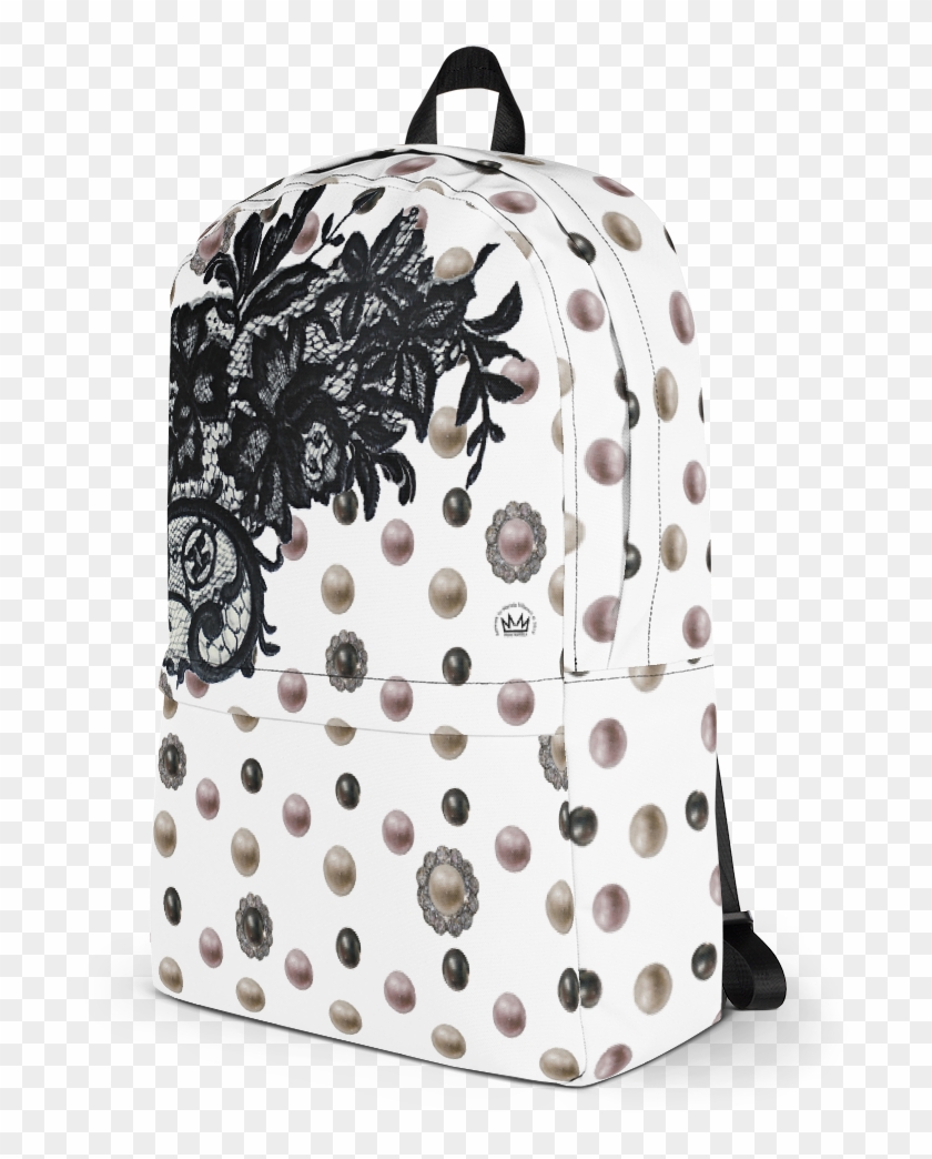 "black Lace Coquette" By Mariela Backpack - Mock Up Mochila Clipart #1889446