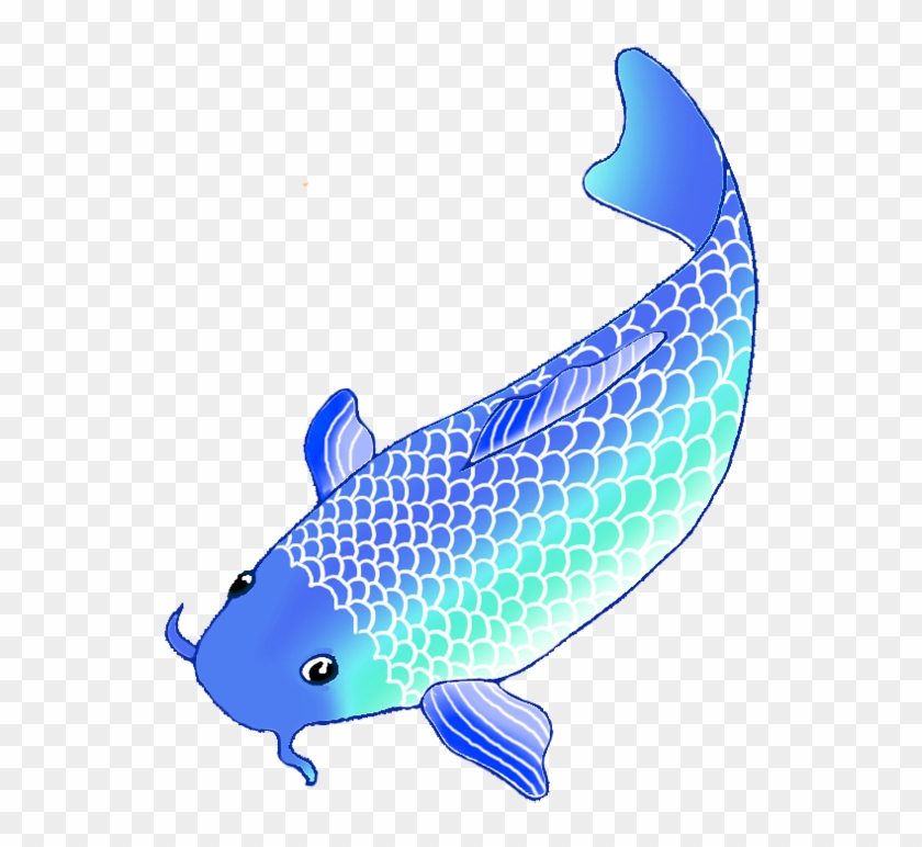 Colorful Koi Fish Drawings Vector Black And White - Koi Fish Clipart Png Transparent Png #1889526