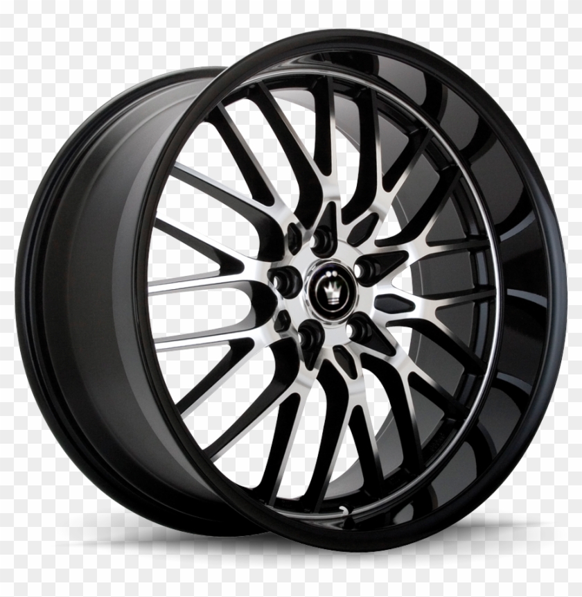 Gloss Black W/ Machined Face - Konig Lace Clipart #1889623