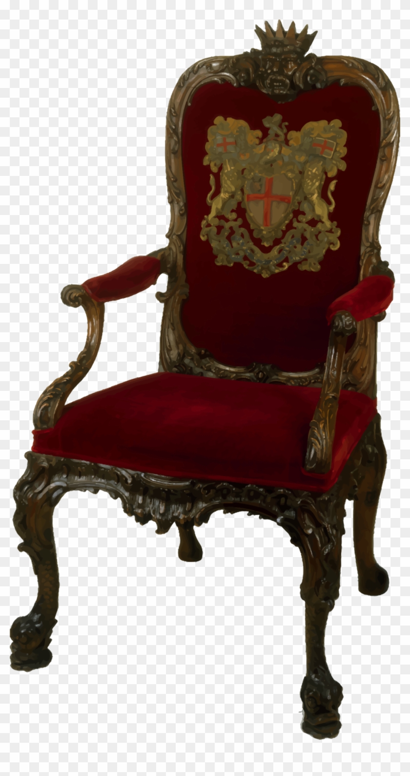 This Free Icons Png Design Of Ornate Walnut Chair Clipart #1889916